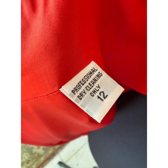 Vintage 80s Womens Gallant Red Wool Blazer Jacket Size 12 - Picture 8 of 12